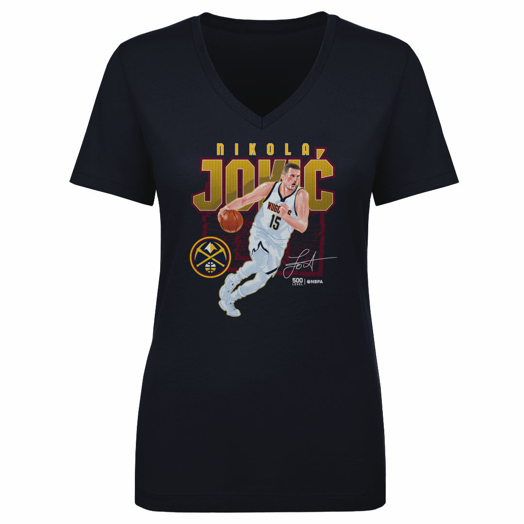 Nikola Jokic Women's V-Neck T-Shirt | 500 LEVEL