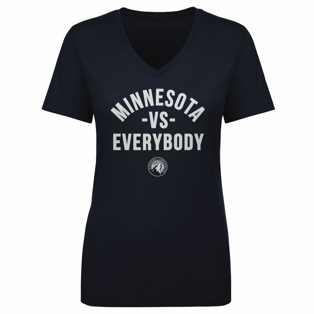 Minnesota Timberwolves Women's V-Neck T-Shirt | 500 LEVEL