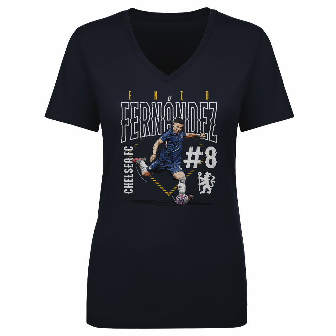 Enzo Fernandez Women's V-Neck T-Shirt | 500 LEVEL