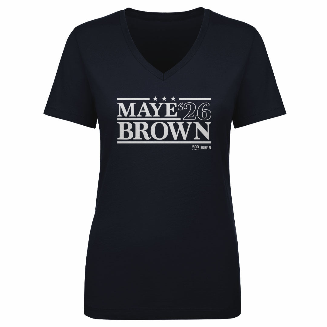 Drake Maye Women's V-Neck T-Shirt | 500 LEVEL