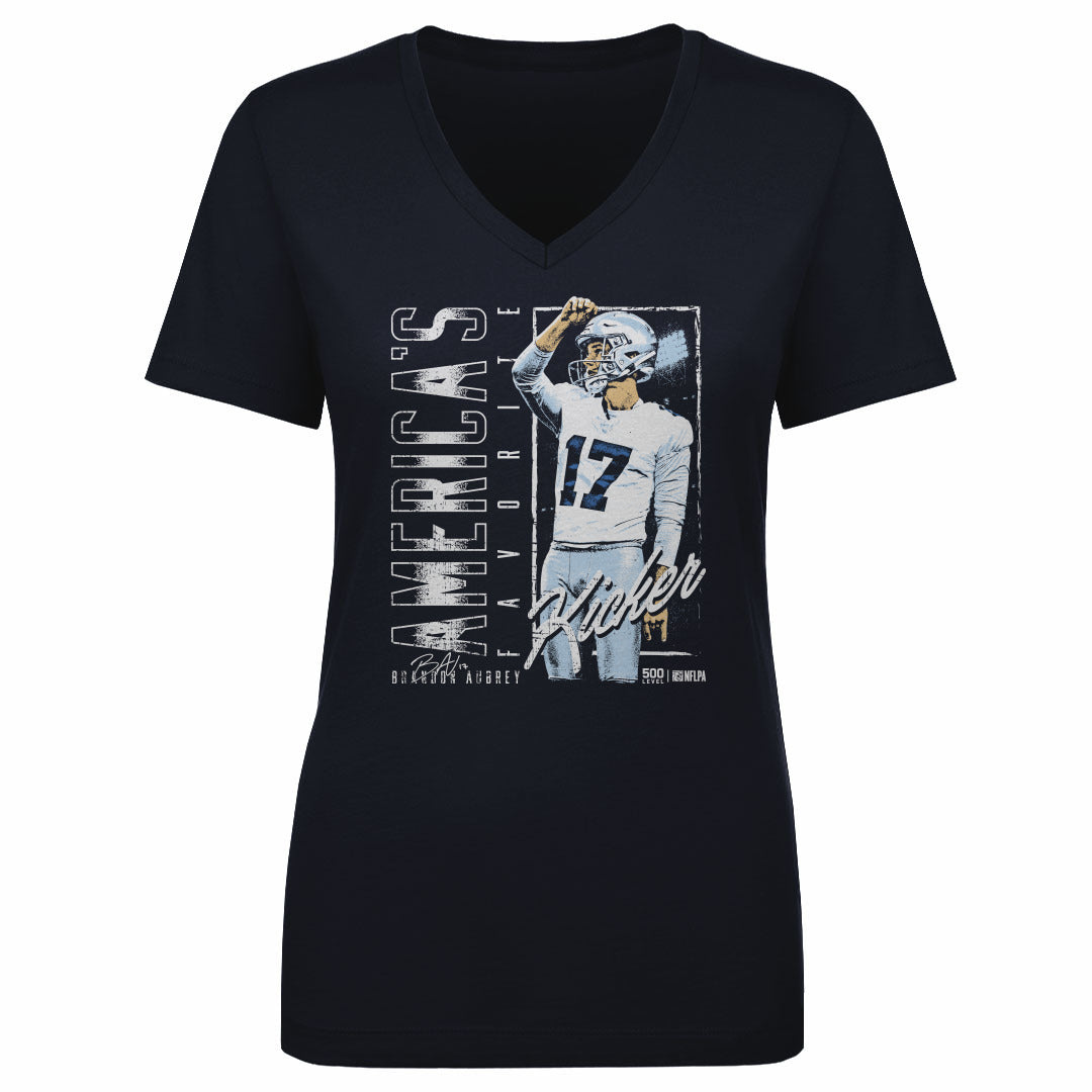Brandon Aubrey Women's V-Neck T-Shirt | 500 LEVEL