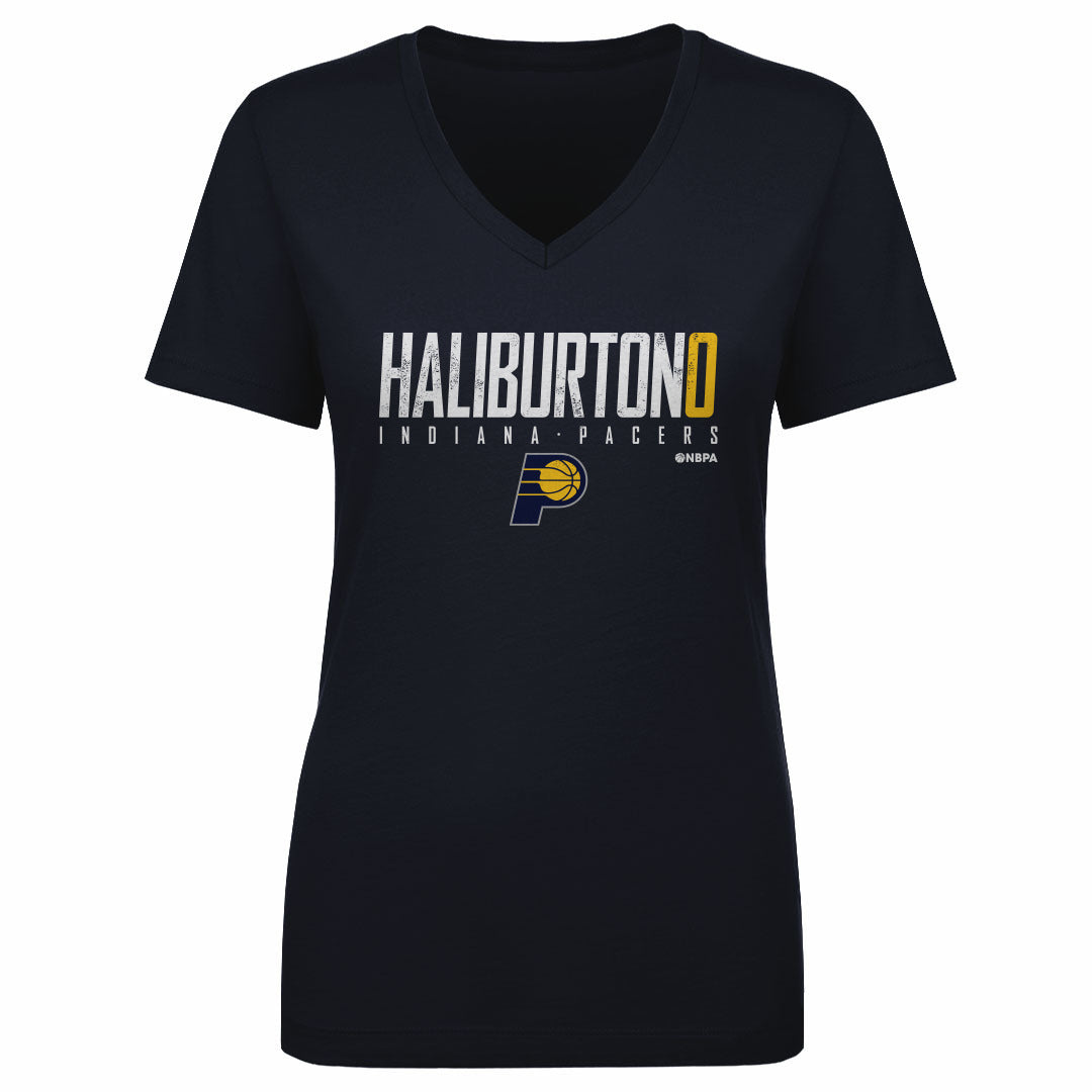 Tyrese Haliburton Women's V-Neck T-Shirt | 500 LEVEL