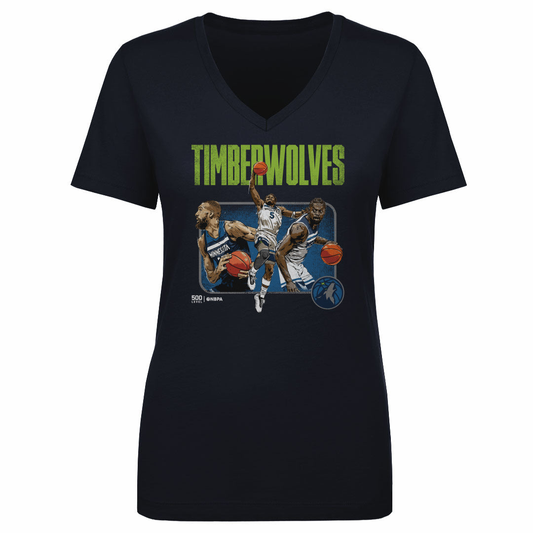 Minnesota Timberwolves Women's V-Neck T-Shirt | 500 LEVEL