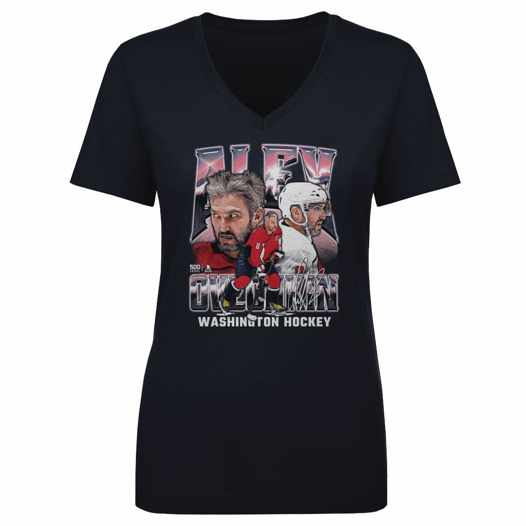 Alex Ovechkin Women's V-Neck T-Shirt | 500 LEVEL