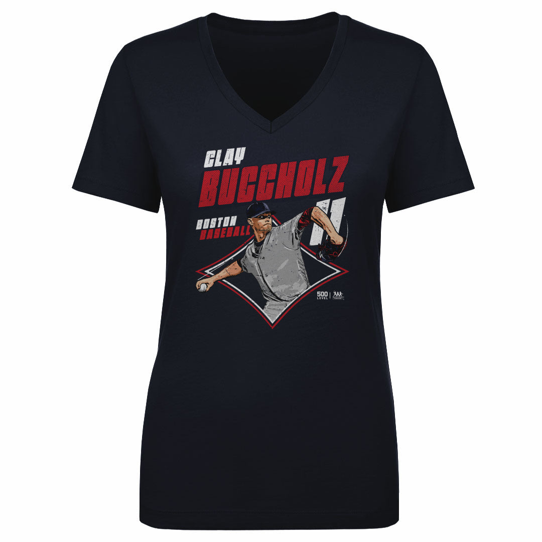 Clay Buccholz Women's V-Neck T-Shirt | 500 LEVEL