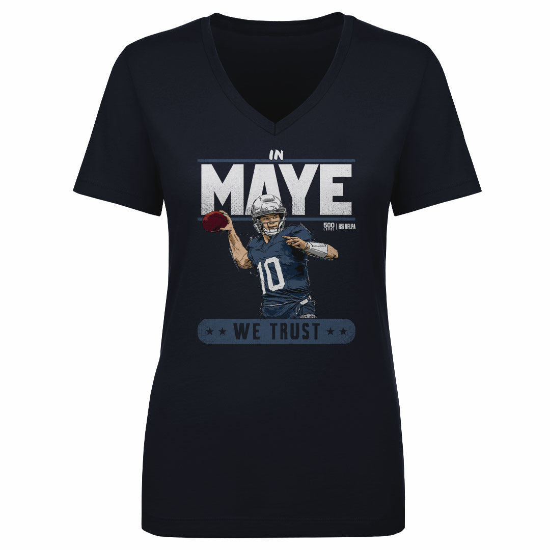 Drake Maye Women's V-Neck T-Shirt | 500 LEVEL