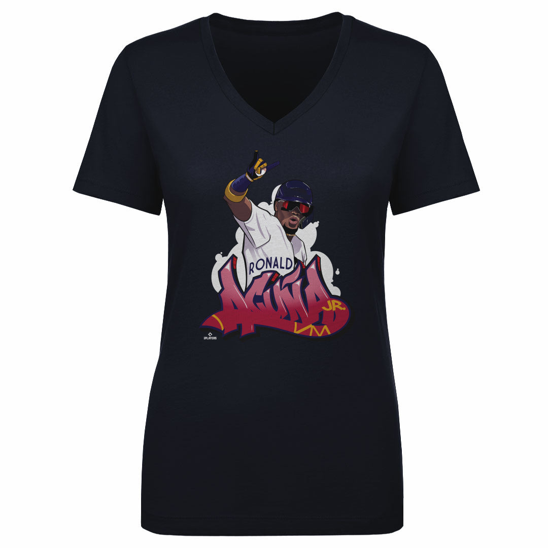 Ronald Acuna Jr. Women's V-Neck T-Shirt | 500 LEVEL