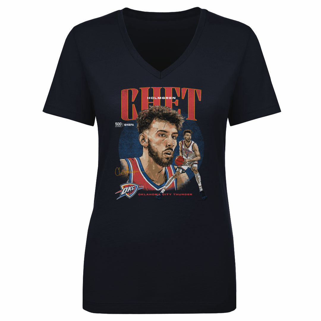 Chet Holmgren Women's V-Neck T-Shirt | 500 LEVEL