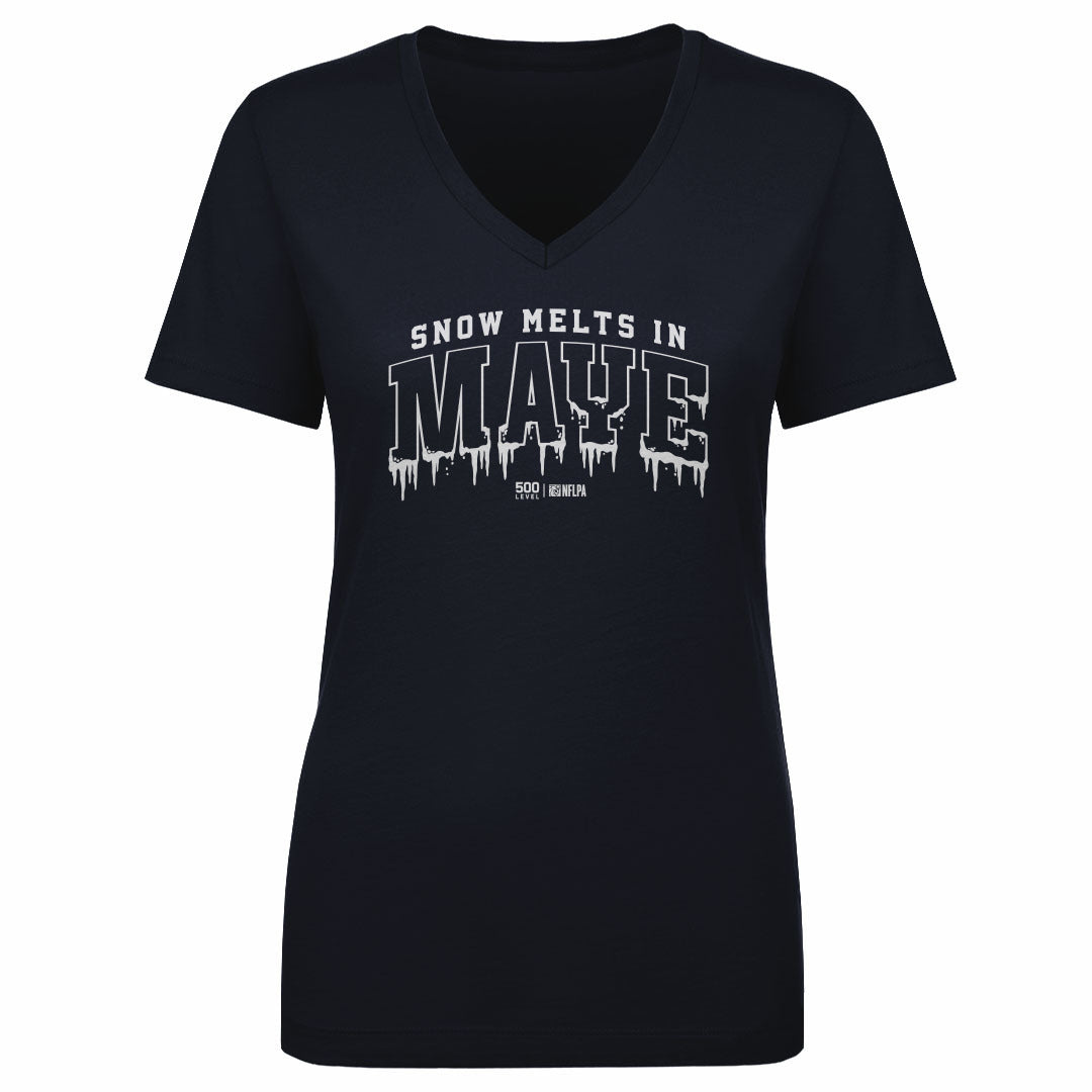 Drake Maye Women's V-Neck T-Shirt | 500 LEVEL