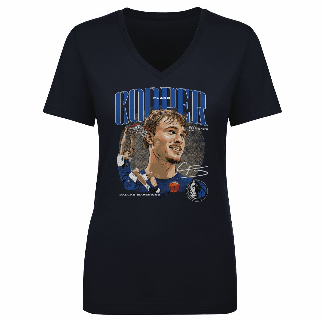 Cooper Flagg Women's V-Neck T-Shirt | 500 LEVEL