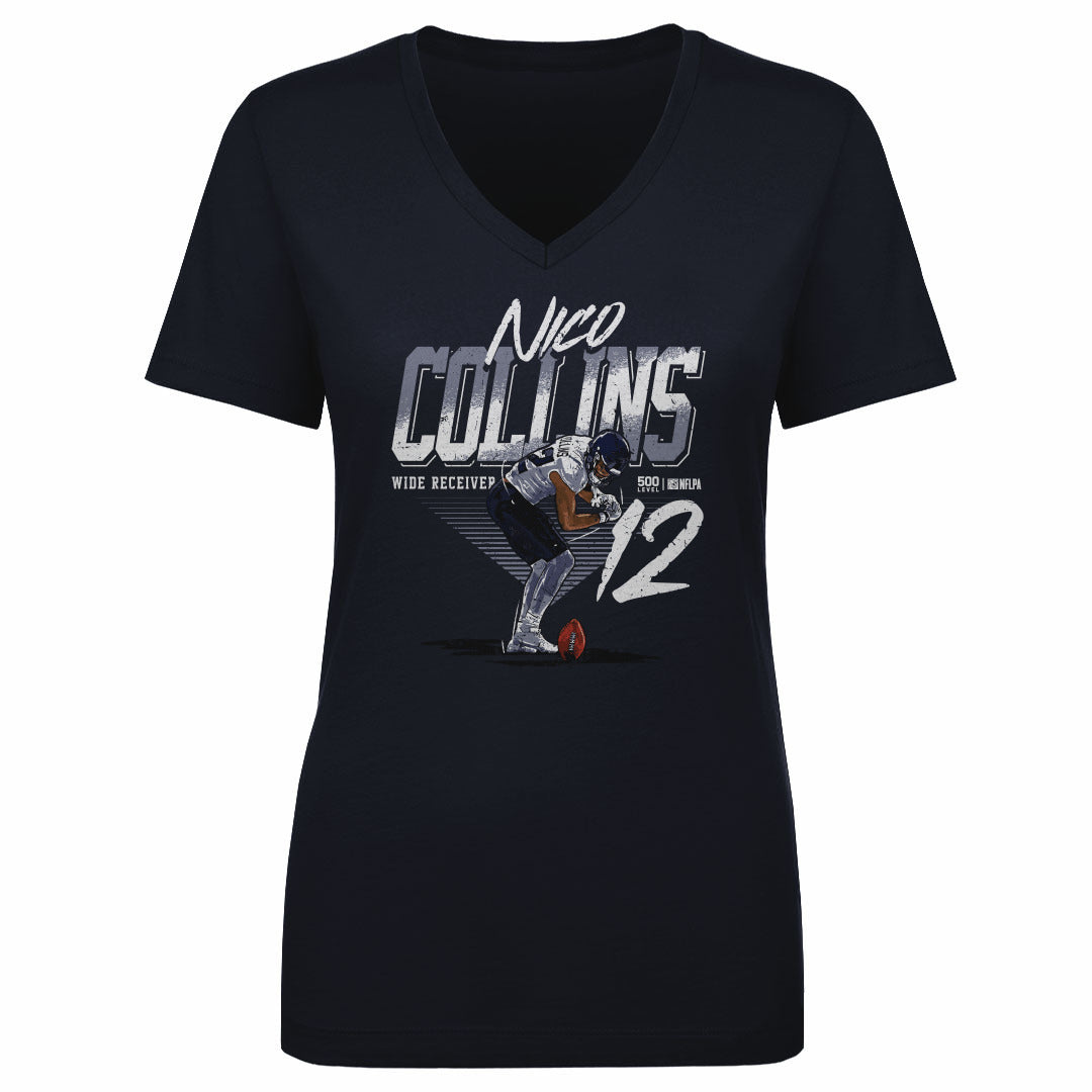 Nico Collins Women's V-Neck T-Shirt | 500 LEVEL