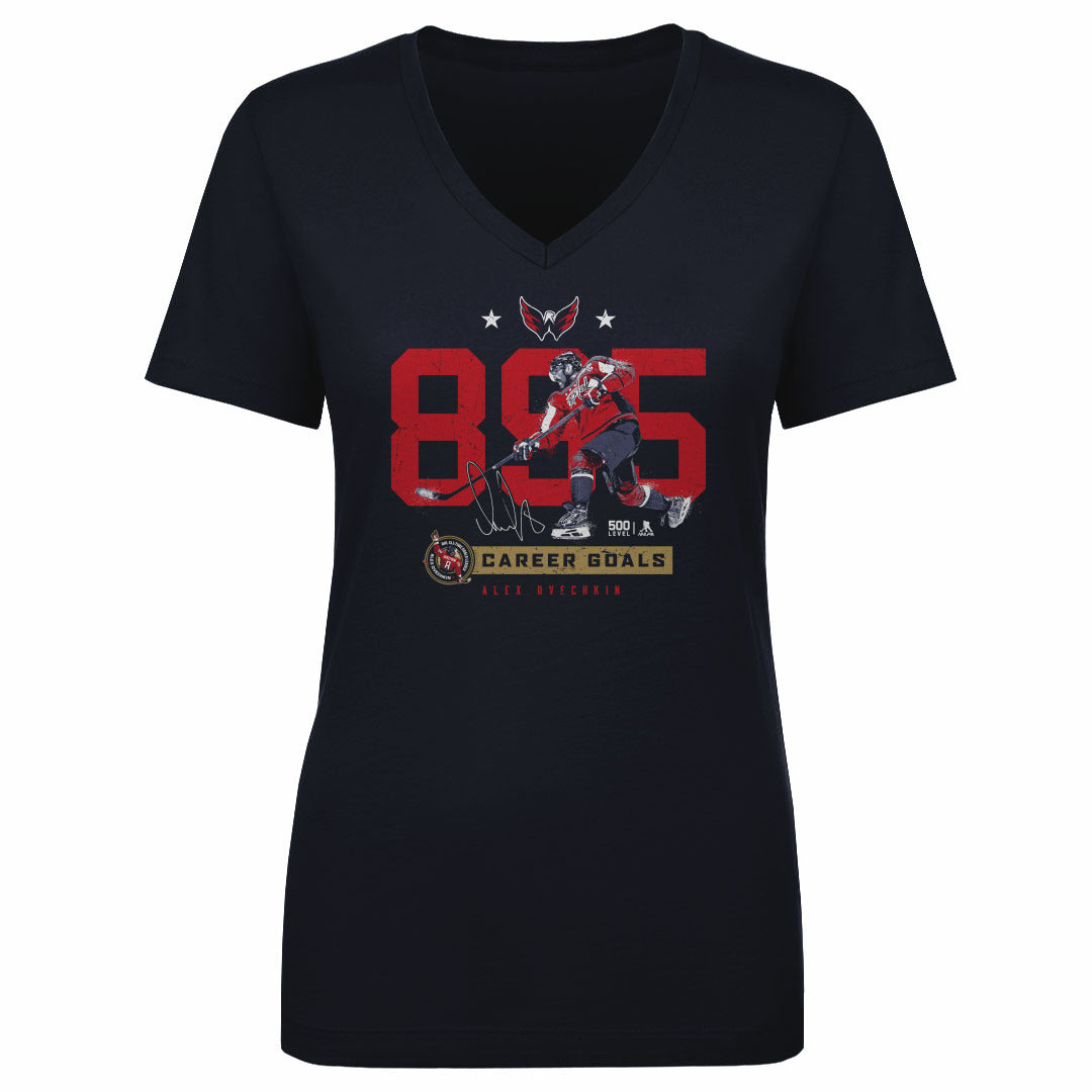 Alex Ovechkin Women's V-Neck T-Shirt | 500 LEVEL