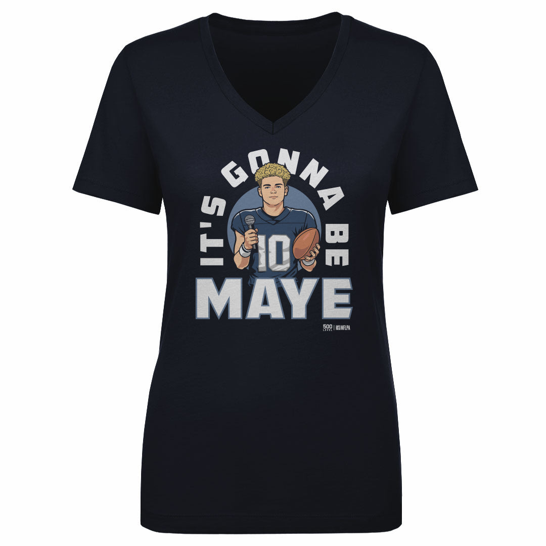 Drake Maye Women's V-Neck T-Shirt | 500 LEVEL