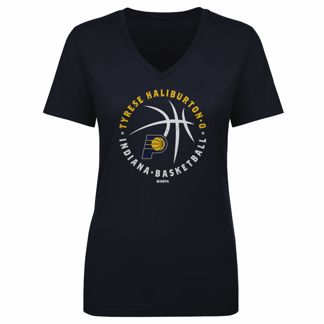 Tyrese Haliburton Women's V-Neck T-Shirt | 500 LEVEL