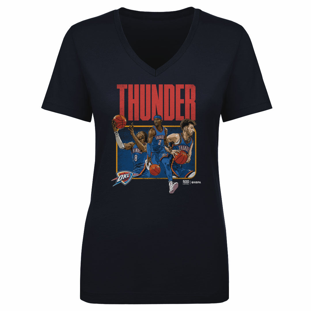 Oklahoma City Thunder Women's V-Neck T-Shirt | 500 LEVEL