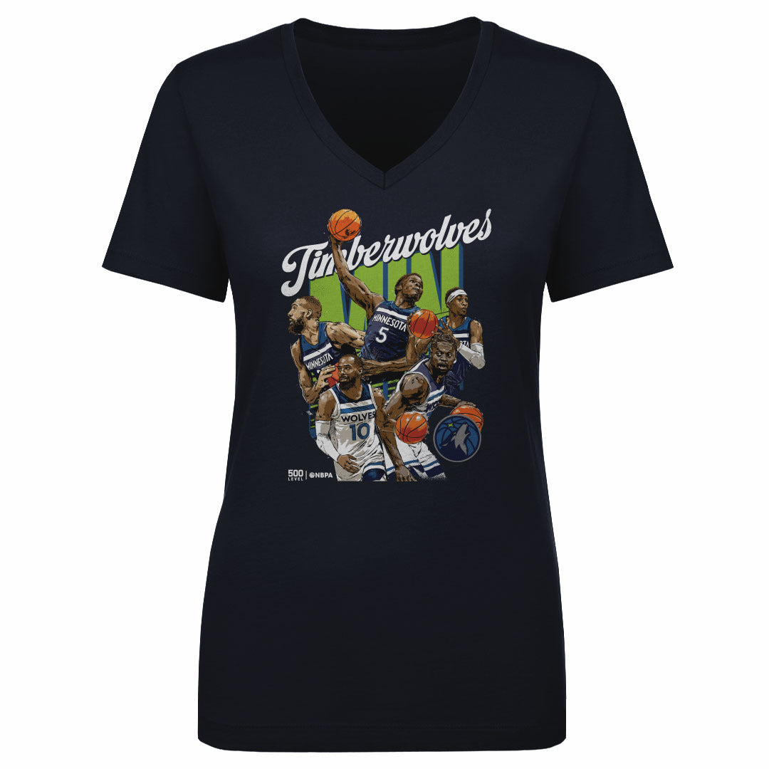 Minnesota Timberwolves Women's V-Neck T-Shirt | 500 LEVEL