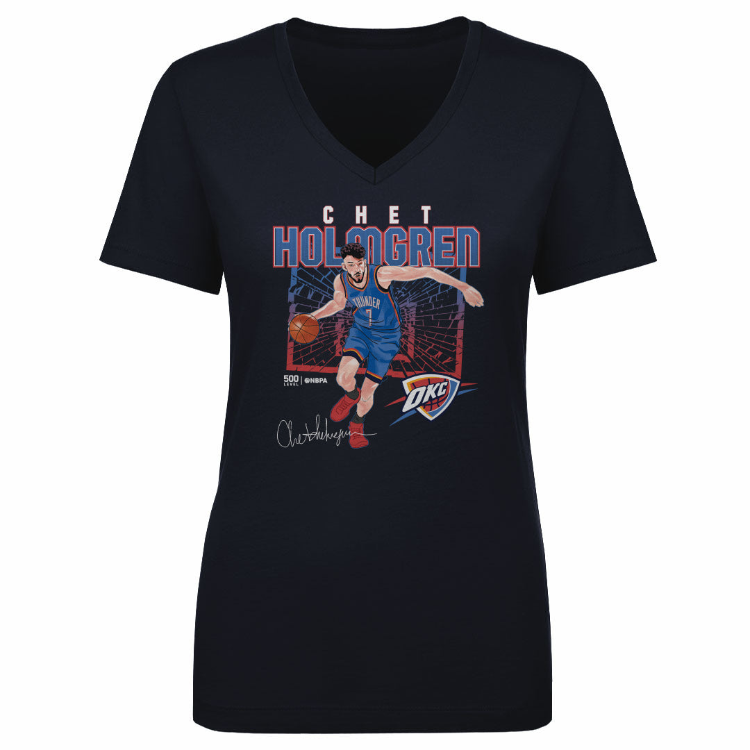 Chet Holmgren Women's V-Neck T-Shirt | 500 LEVEL