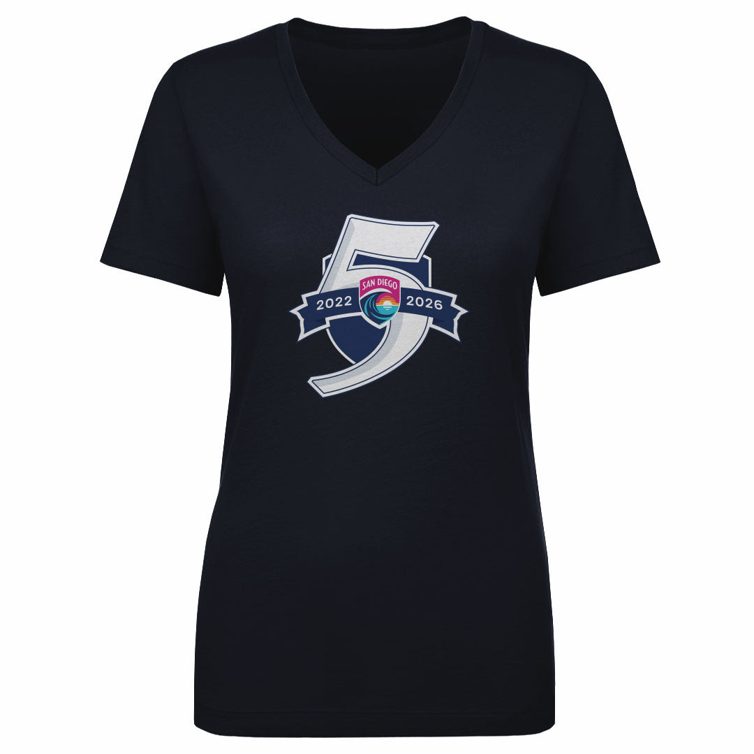 San Diego Wave FC Women's V-Neck T-Shirt | 500 LEVEL