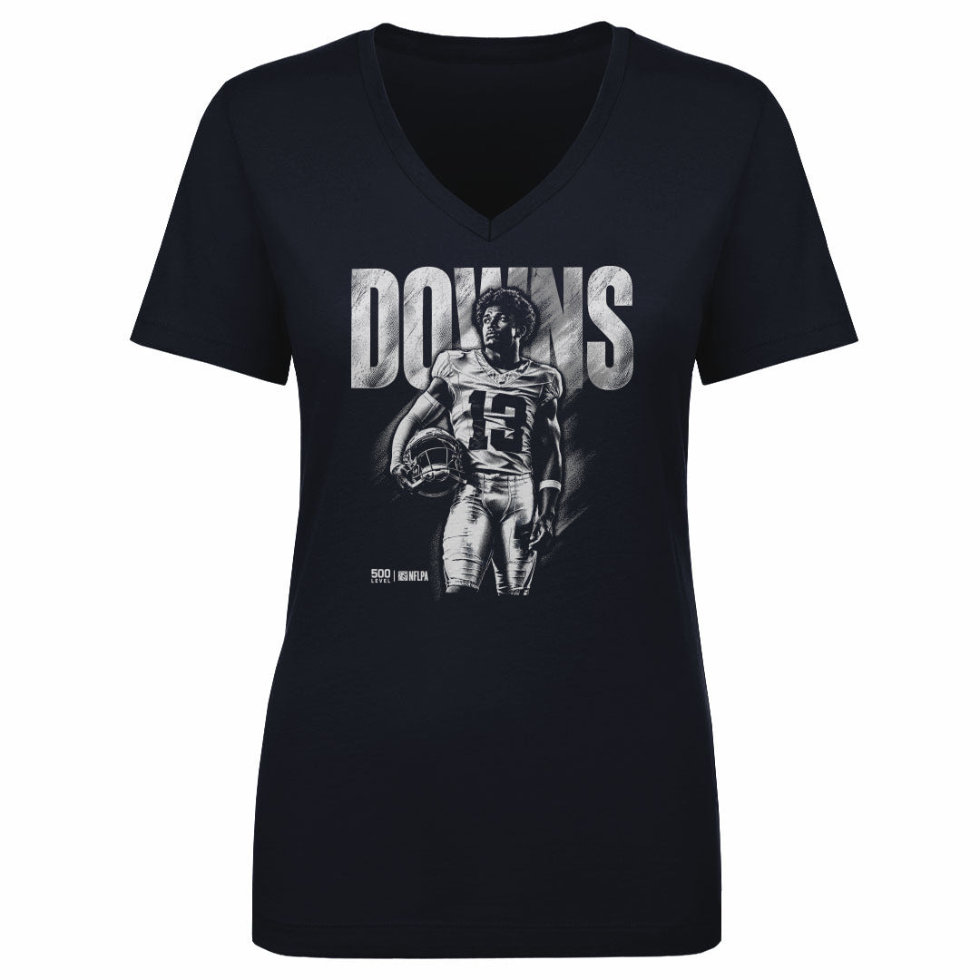 Caleb Downs Women's V-Neck T-Shirt | 500 LEVEL
