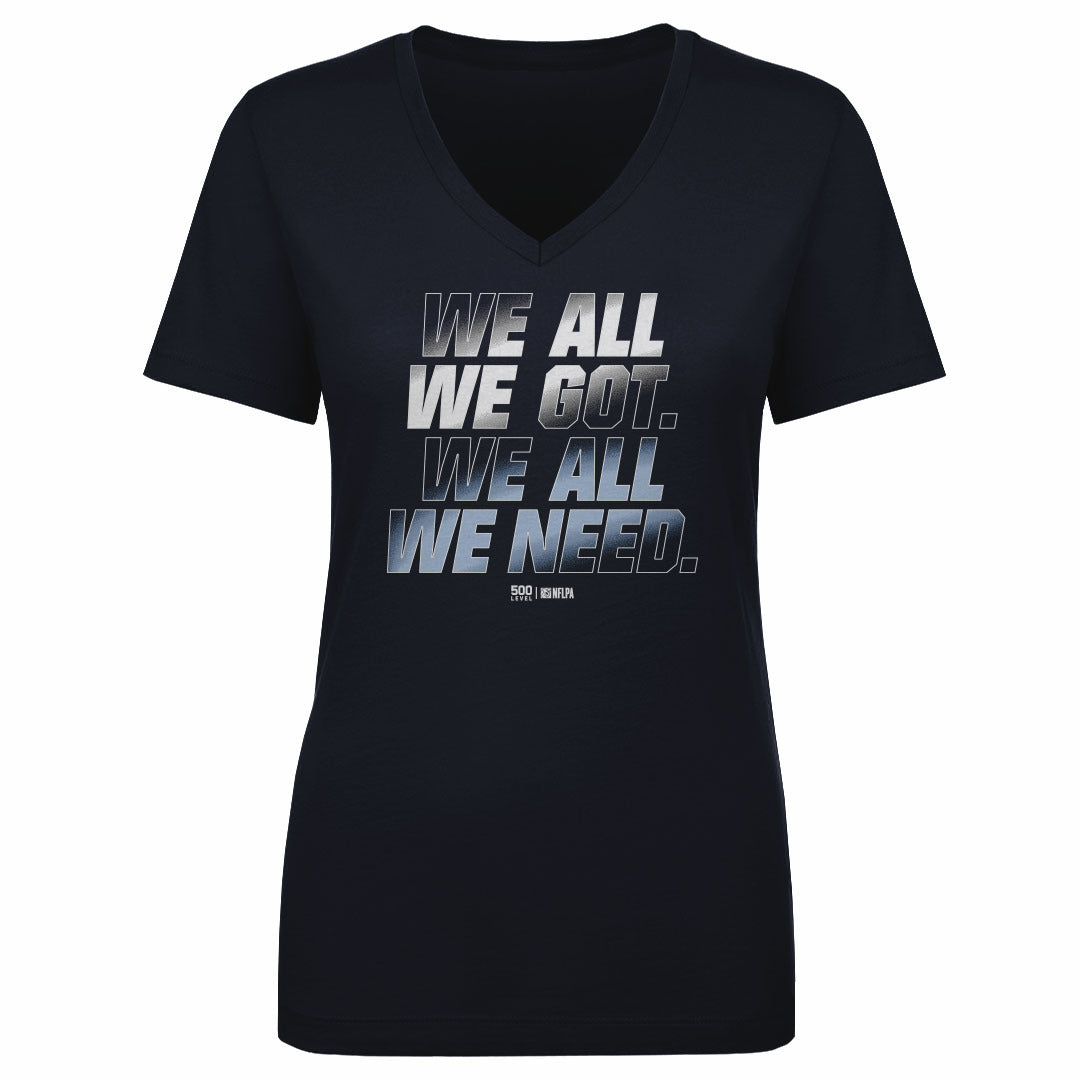 New England Football Women's V-Neck T-Shirt | 500 LEVEL