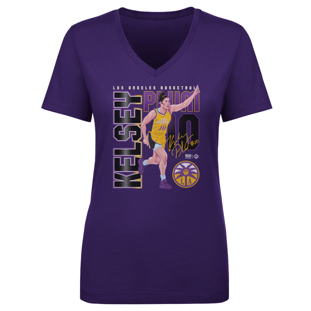 Kelsey Plum Women's V-Neck T-Shirt | 500 LEVEL