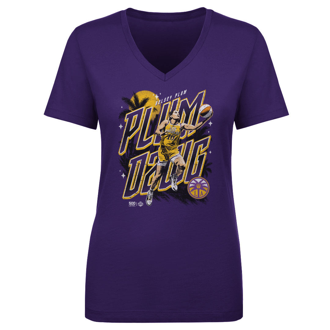 Kelsey Plum Women's V-Neck T-Shirt | 500 LEVEL