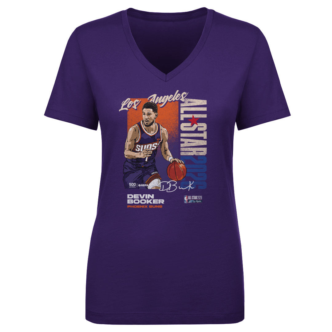 Devin Booker Women's V-Neck T-Shirt | 500 LEVEL