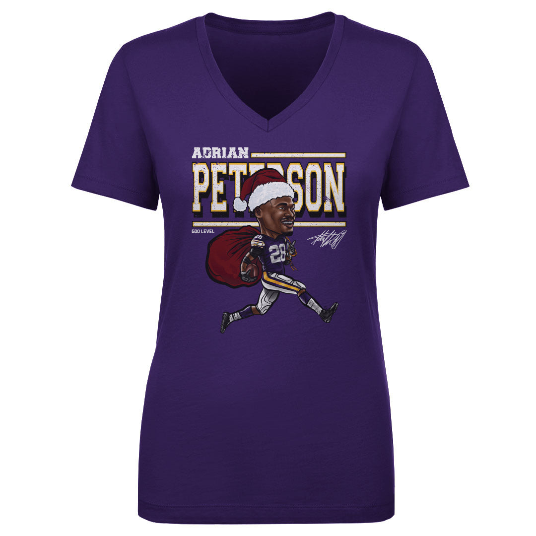 Adrian Peterson Women's V-Neck T-Shirt | 500 LEVEL