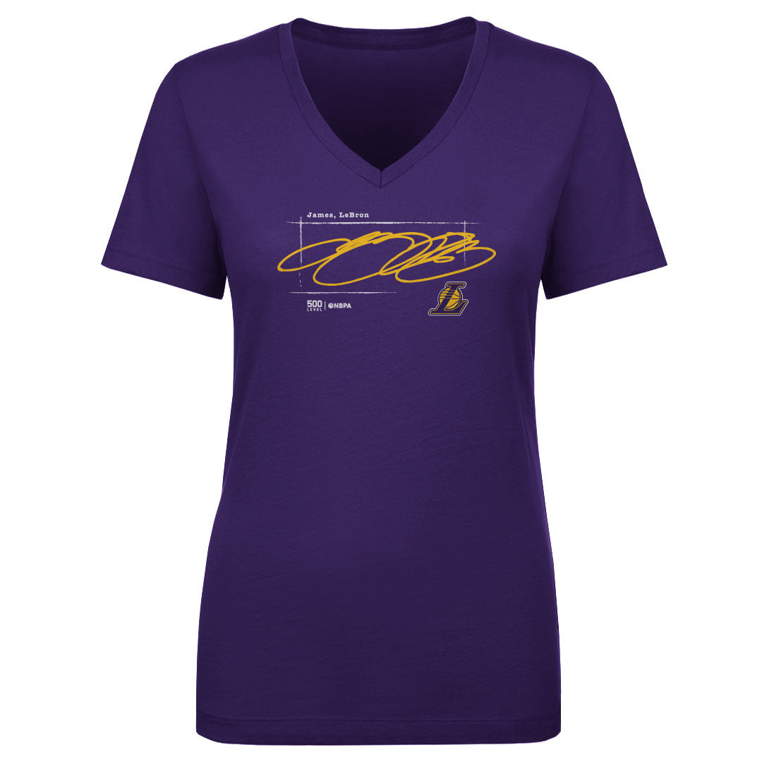 LeBron James Women's V-Neck T-Shirt | 500 LEVEL