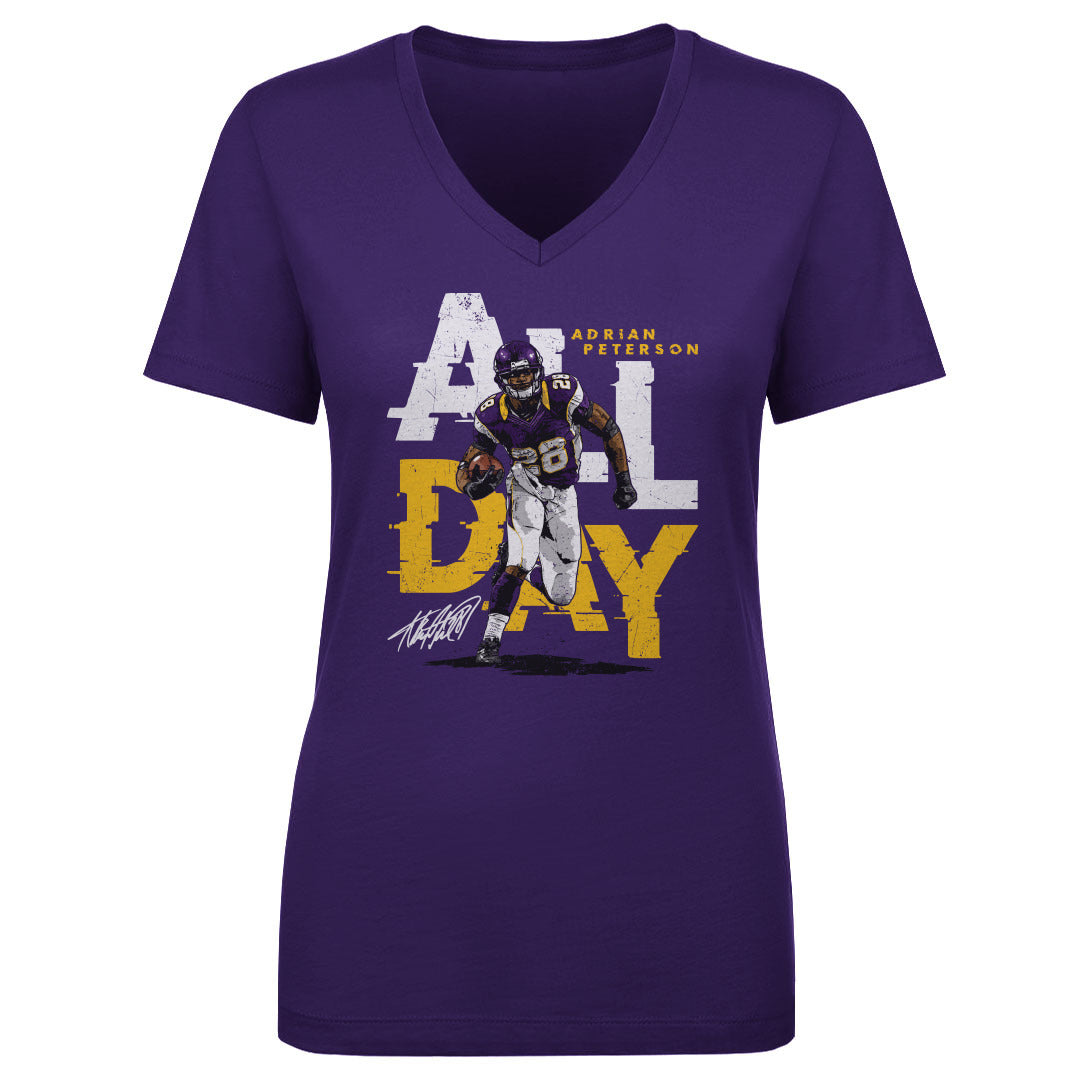 Adrian Peterson Women's V-Neck T-Shirt | 500 LEVEL
