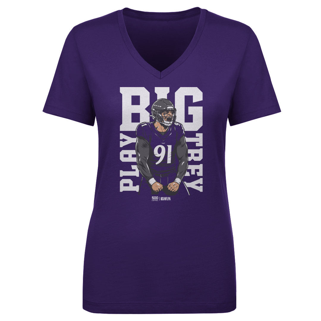 Trey Hendrickson Women's V-Neck T-Shirt | 500 LEVEL