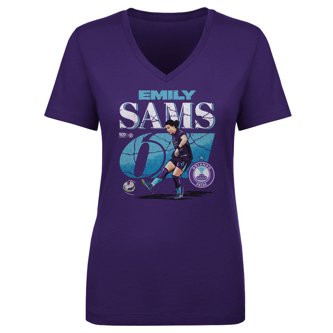 Emily Sams Women's V-Neck T-Shirt | 500 LEVEL