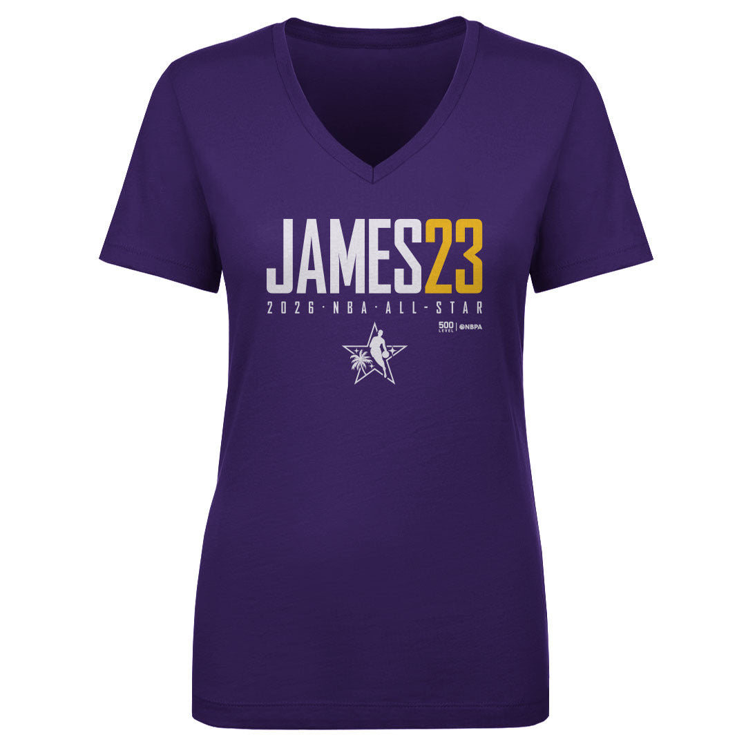 LeBron James Women's V-Neck T-Shirt | 500 LEVEL