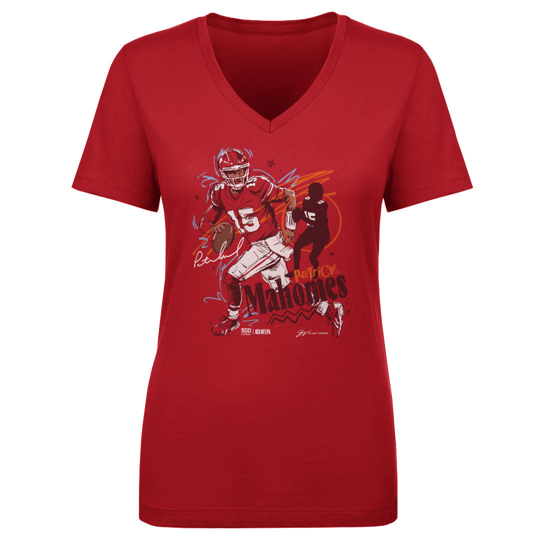 Patrick Mahomes Women's V-Neck T-Shirt | 500 LEVEL