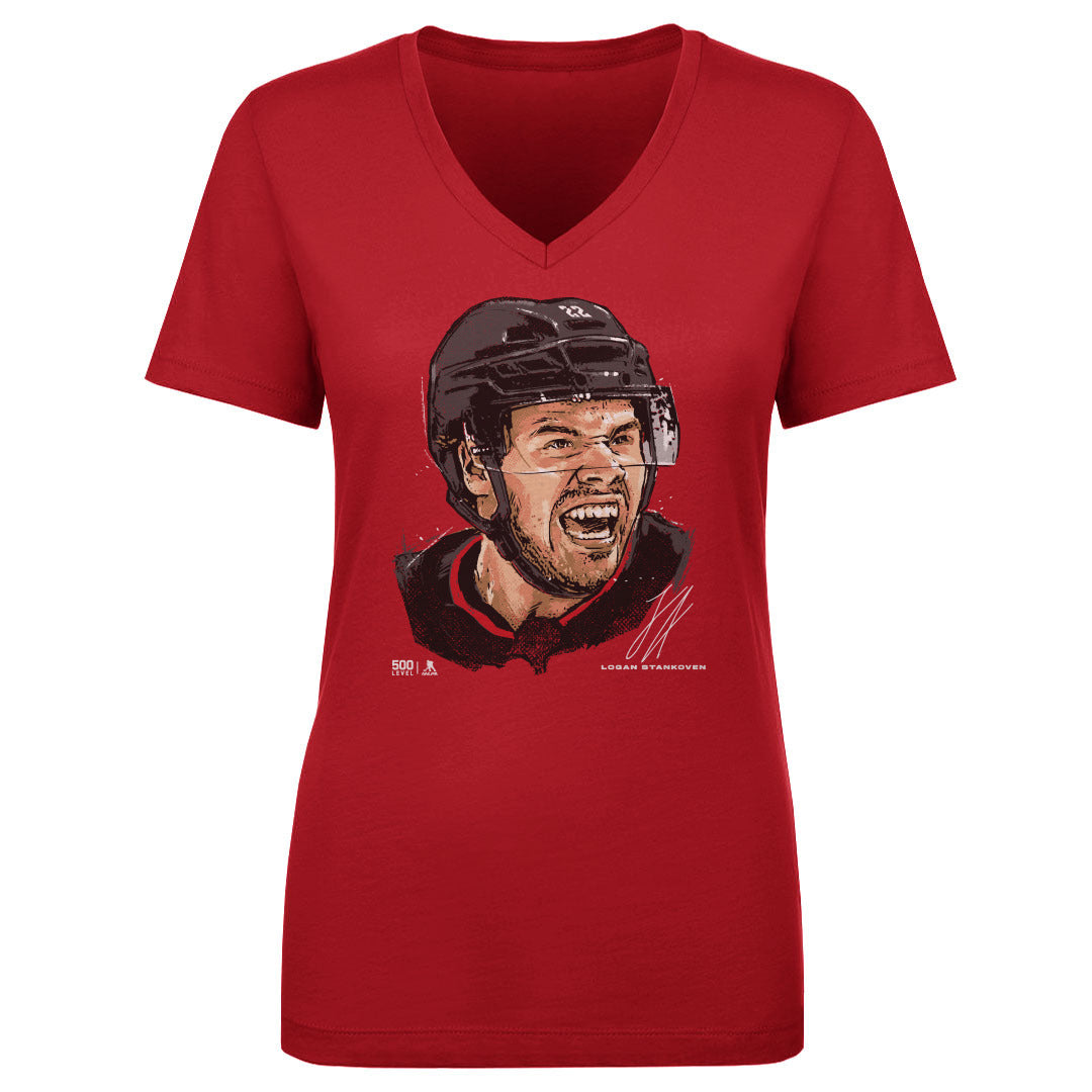 Logan Stankoven Women's V-Neck T-Shirt | 500 LEVEL