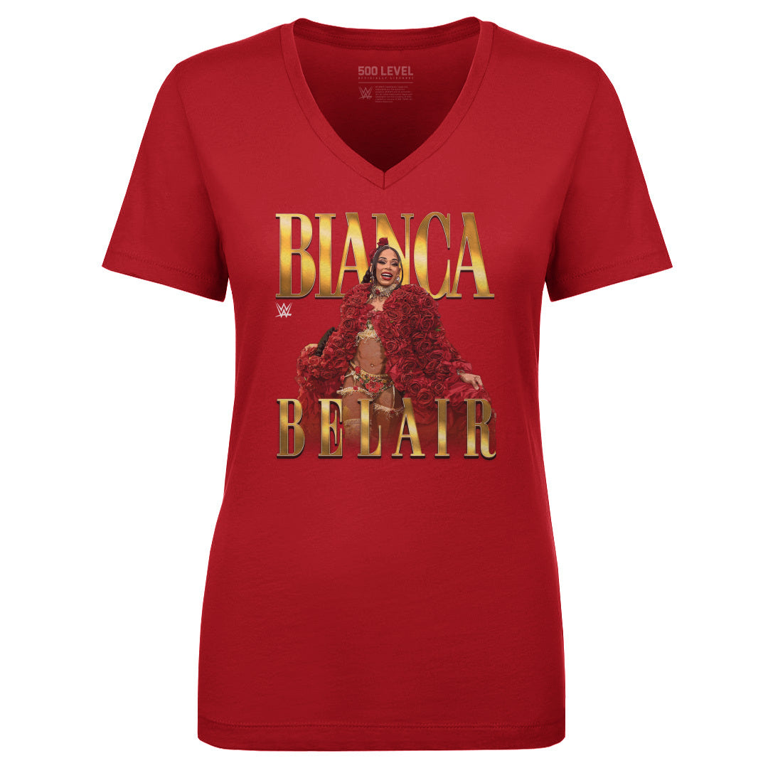 Bianca Belair Women's V-Neck T-Shirt | 500 LEVEL