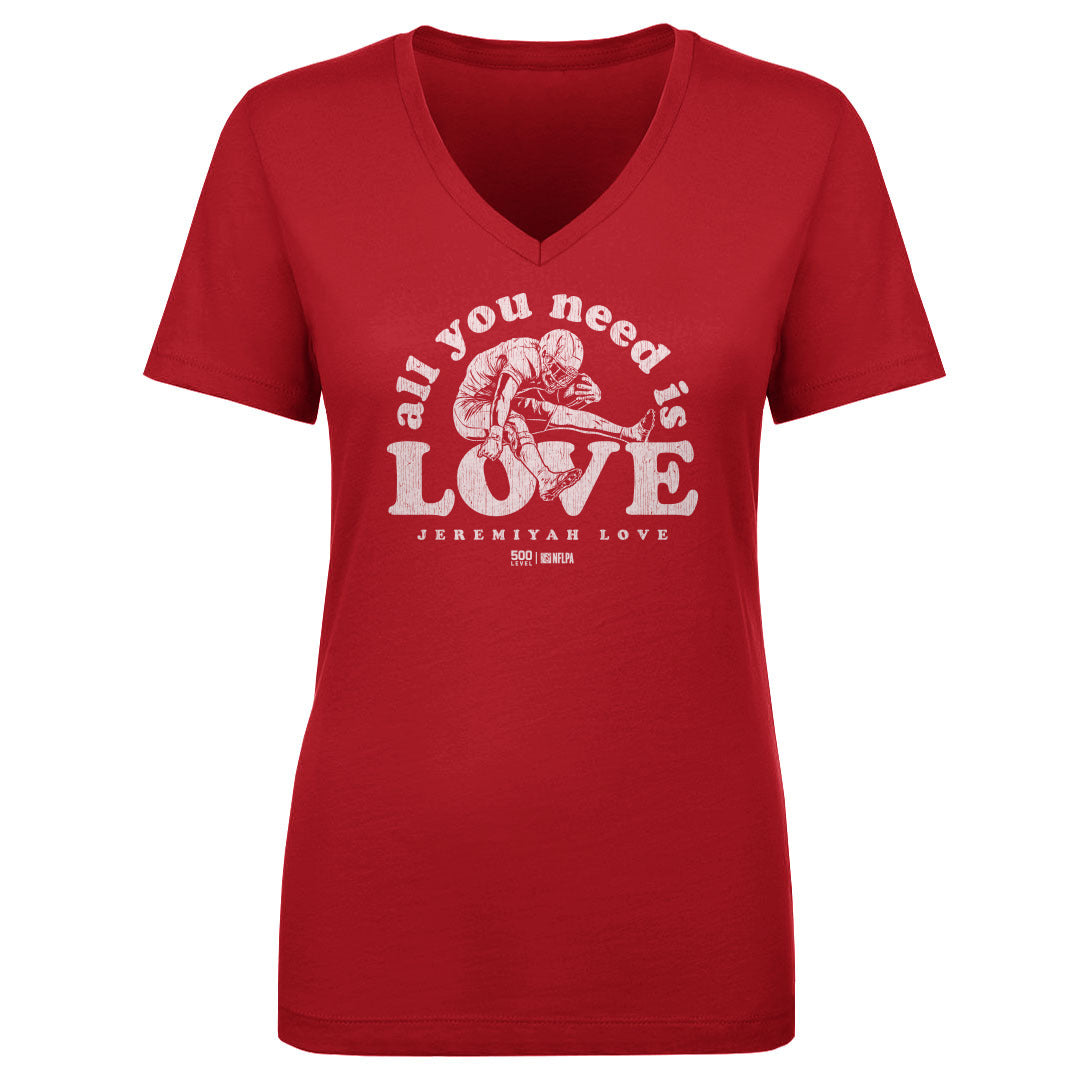 Jeremiyah Love Women's V-Neck T-Shirt | 500 LEVEL