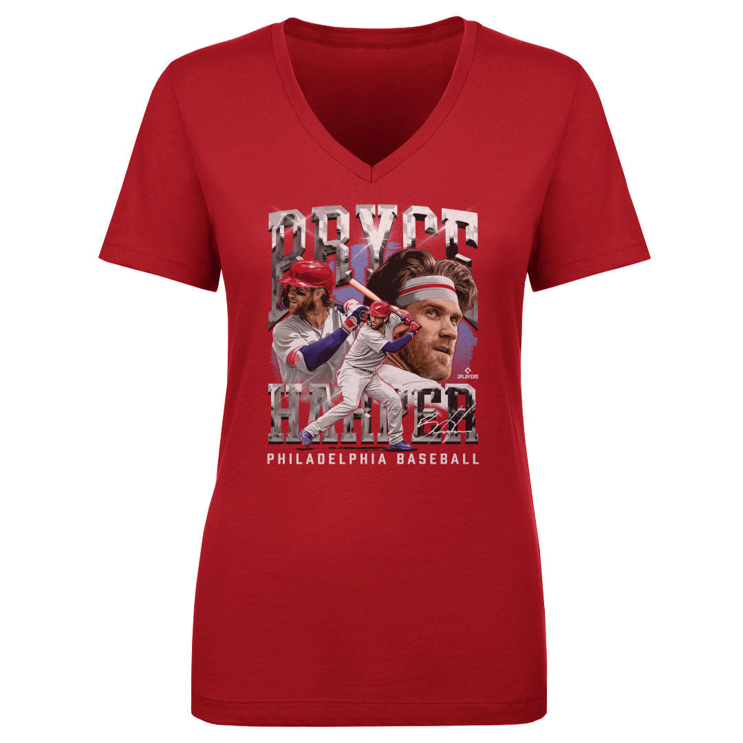 Bryce Harper Women's V-Neck T-Shirt | 500 LEVEL