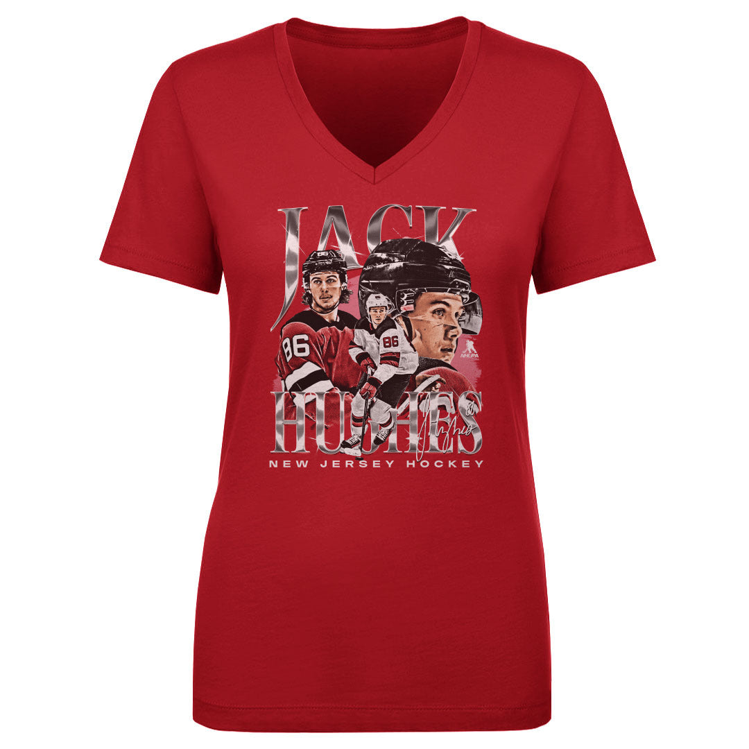 Jack Hughes Women's V-Neck T-Shirt | 500 LEVEL
