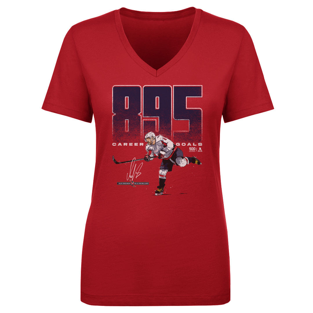 Alex Ovechkin Women's V-Neck T-Shirt | 500 LEVEL