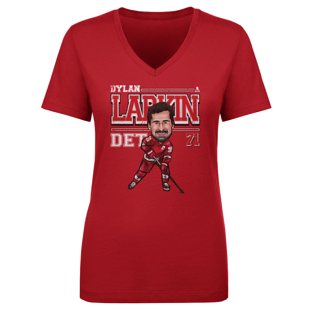 Dylan Larkin Women's V-Neck T-Shirt | 500 LEVEL