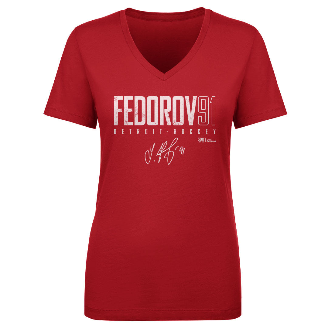 Sergei Fedorov Women's V-Neck T-Shirt | 500 LEVEL