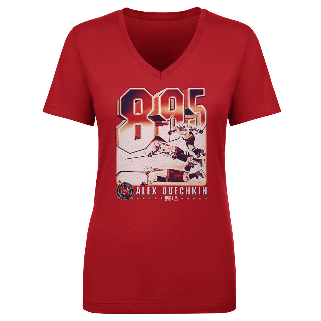 Alex Ovechkin Women's V-Neck T-Shirt | 500 LEVEL