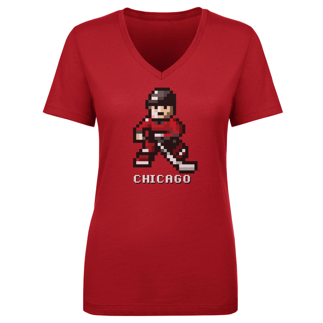 Chicago Hockey Women's V-Neck T-Shirt | 500 LEVEL