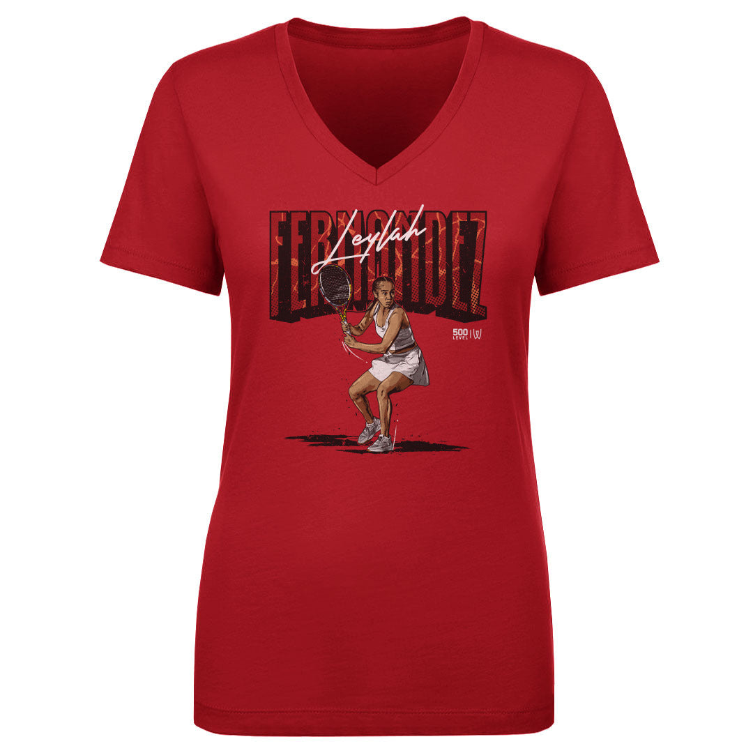 Leylah Fernandez Women's V-Neck T-Shirt | 500 LEVEL
