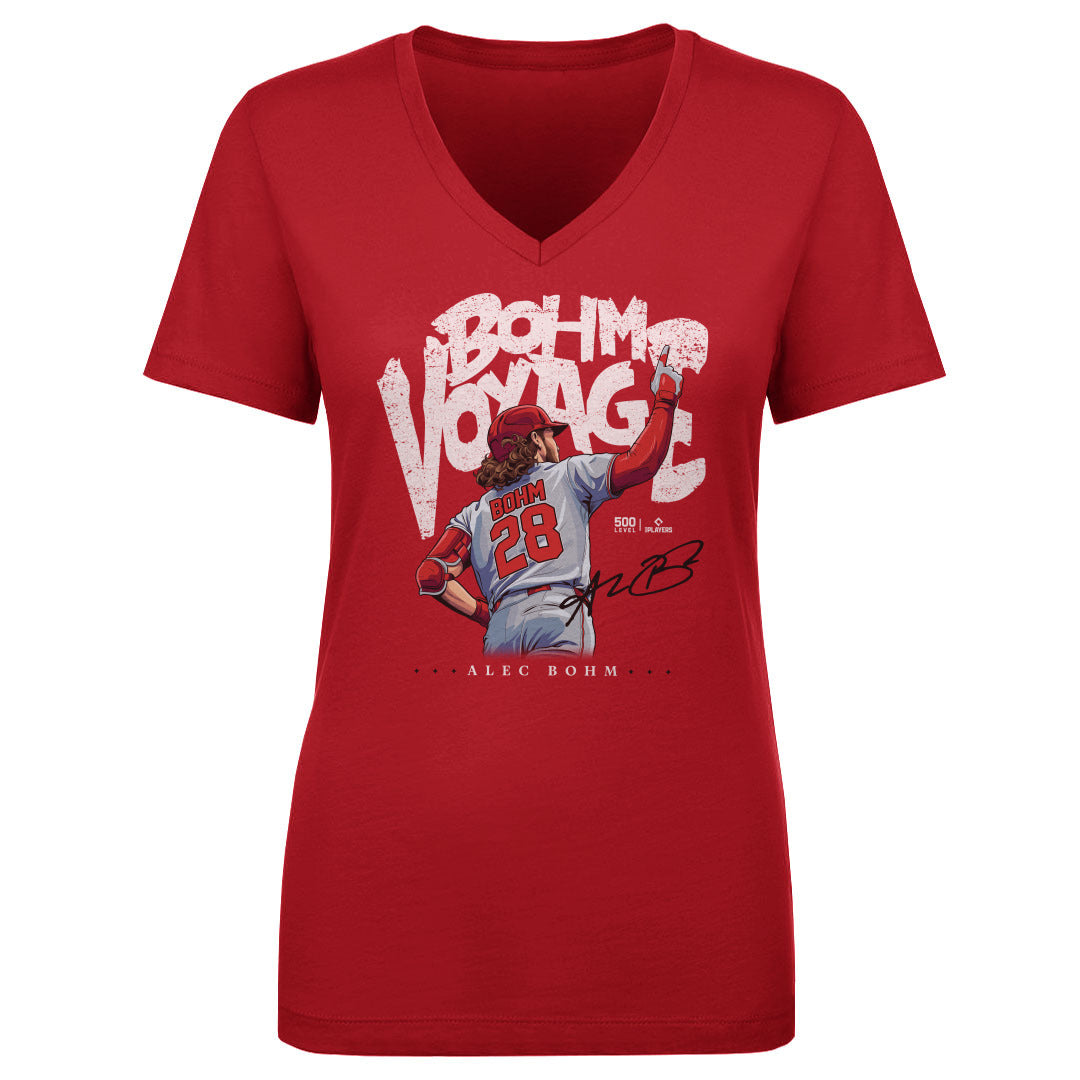 Alec Bohm Women's V-Neck T-Shirt | 500 LEVEL