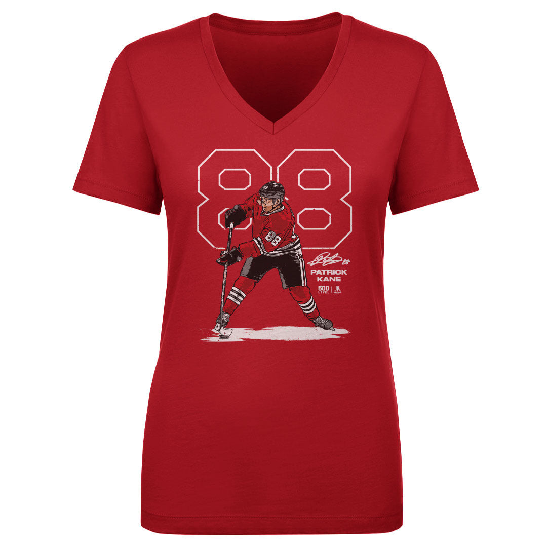 Patrick Kane Women's V-Neck T-Shirt | 500 LEVEL