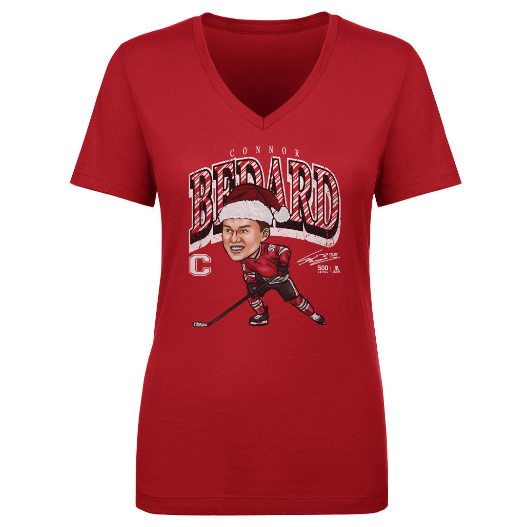 Connor Bedard Women's V-Neck T-Shirt | 500 LEVEL