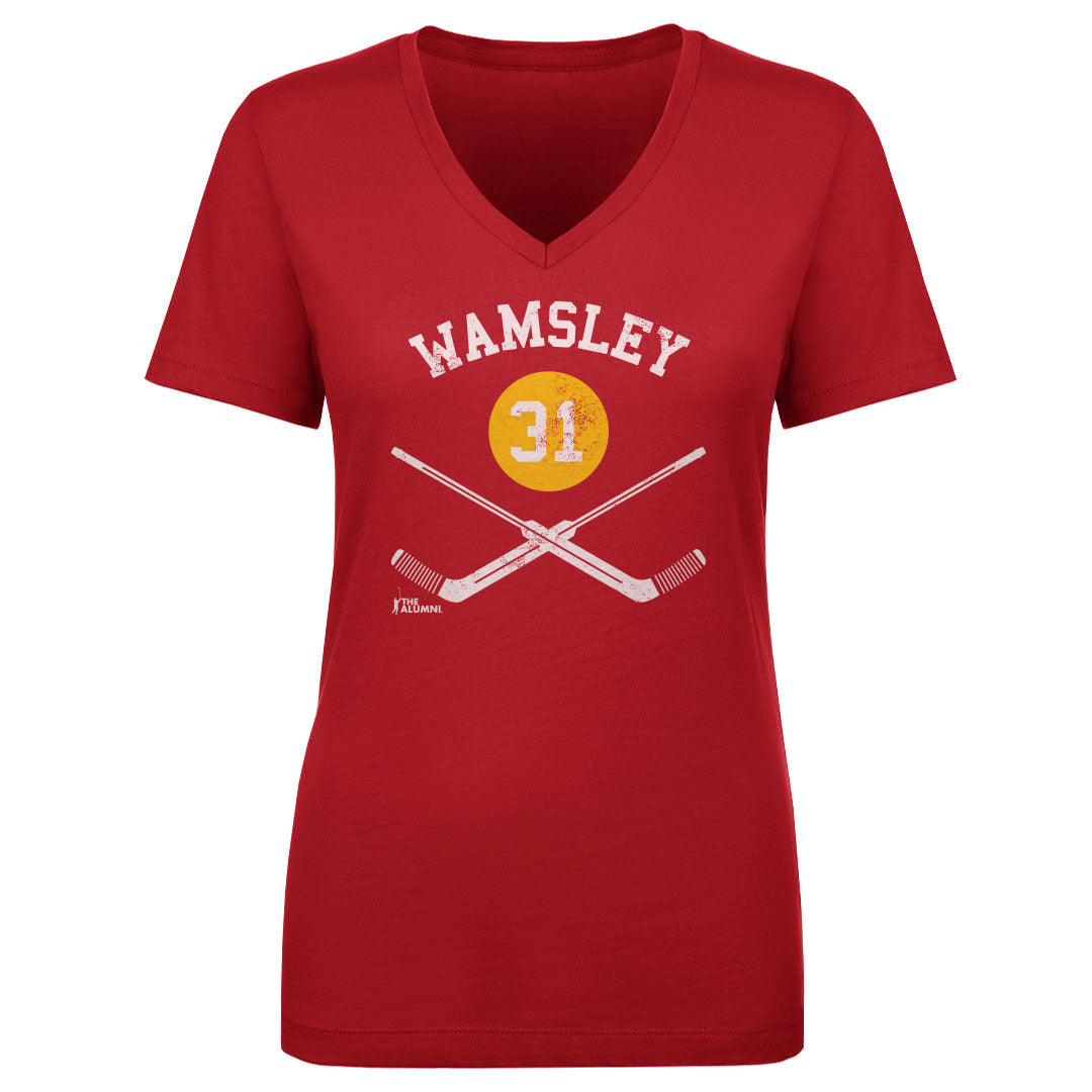 Rick Wamsley Women's V-Neck T-Shirt | 500 LEVEL