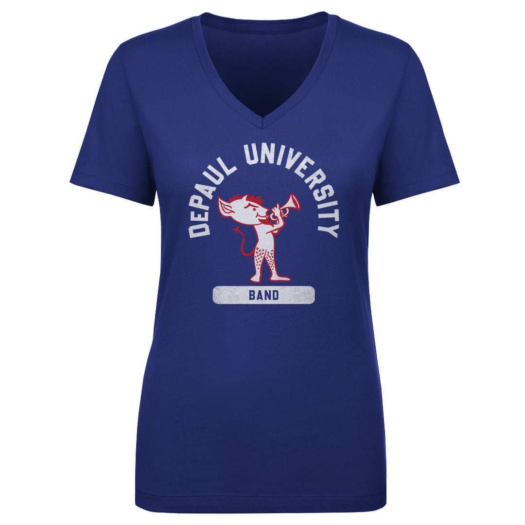 DePaul Blue Demons Women's V-Neck T-Shirt | 500 LEVEL